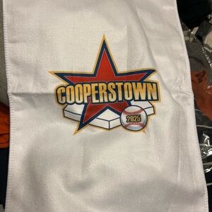 Cooperstown White Towel with Star Logo